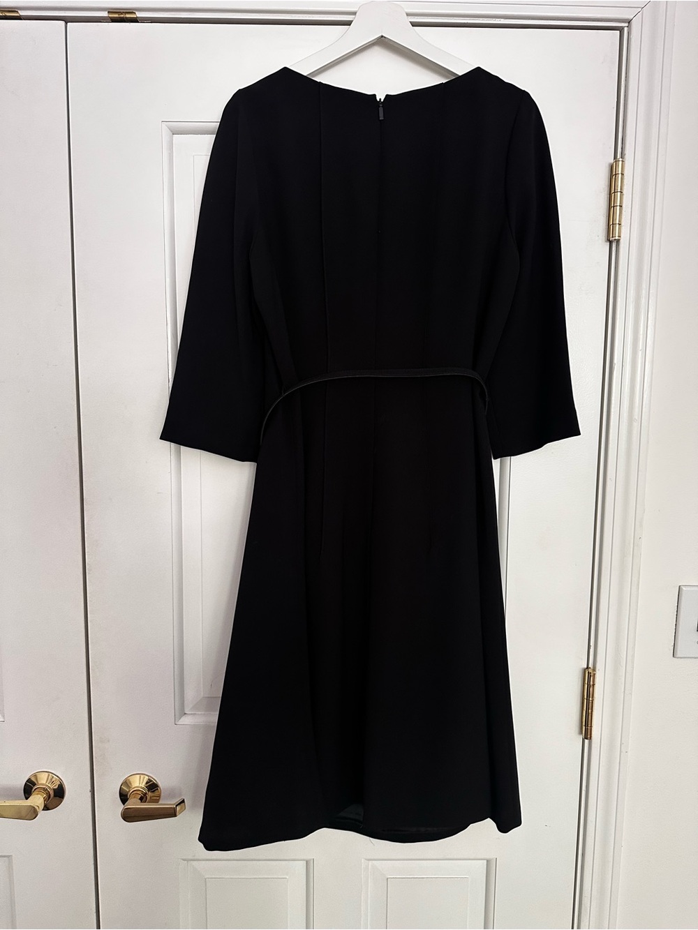 Lafayette 148 New York Black A-Line Dress Size 12 - Picture 7 of 8